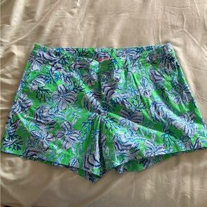 Lilly Pulitzer Floral Green Women's Shorts
